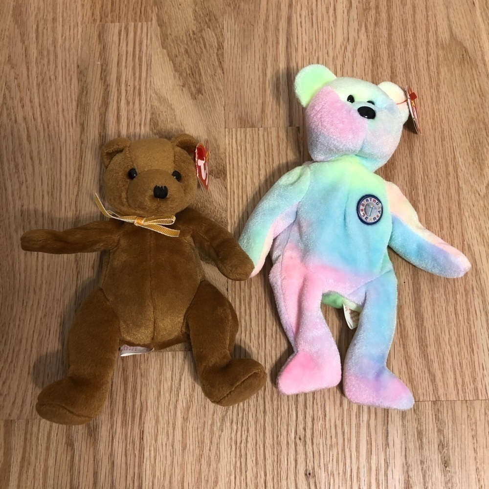 TY Bear Bundle Sherwood B.B. Bear Birthday NWT